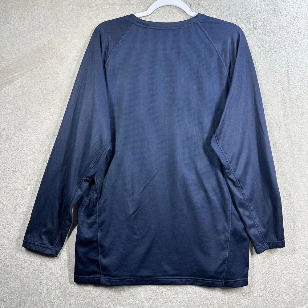 Nike Jordan Georgetown Hoyas Basketball Long Sleeve Shirt Women's‎ L Navy